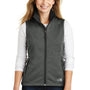The North Face Womens Ridgeline Wind & Water Resistant Full Zip Vest - Heather Dark Grey
