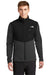 The North Face NF0A3LH6 Mens Far North Wind Resistant Full Zip Fleece Jacket Heather Black Front