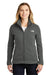 The North Face NF0A3LH8 Womens Full Zip Sweater Fleece Jacket Heather Black Front
