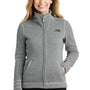 The North Face Womens Full Zip Sweater Fleece Jacket - Heather Medium Grey