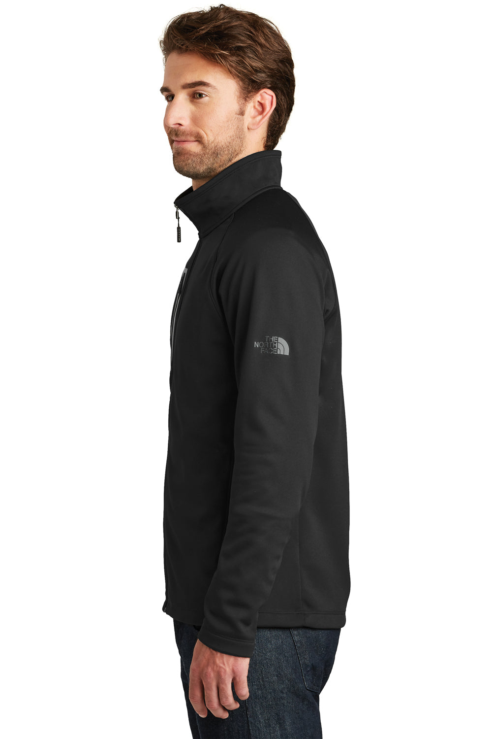 The North Face NF0A3LH9 Mens Canyon Flats Full Zip Fleece Jacket Black Side