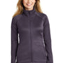 The North Face Womens Canyon Flats Full Zip Fleece Jacket - Heather Eggplant Purple - Closeout