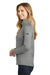 The North Face NF0A3LHC Womens Tech 1/4 Zip Fleece Jacket Heather Asphalt Grey Side