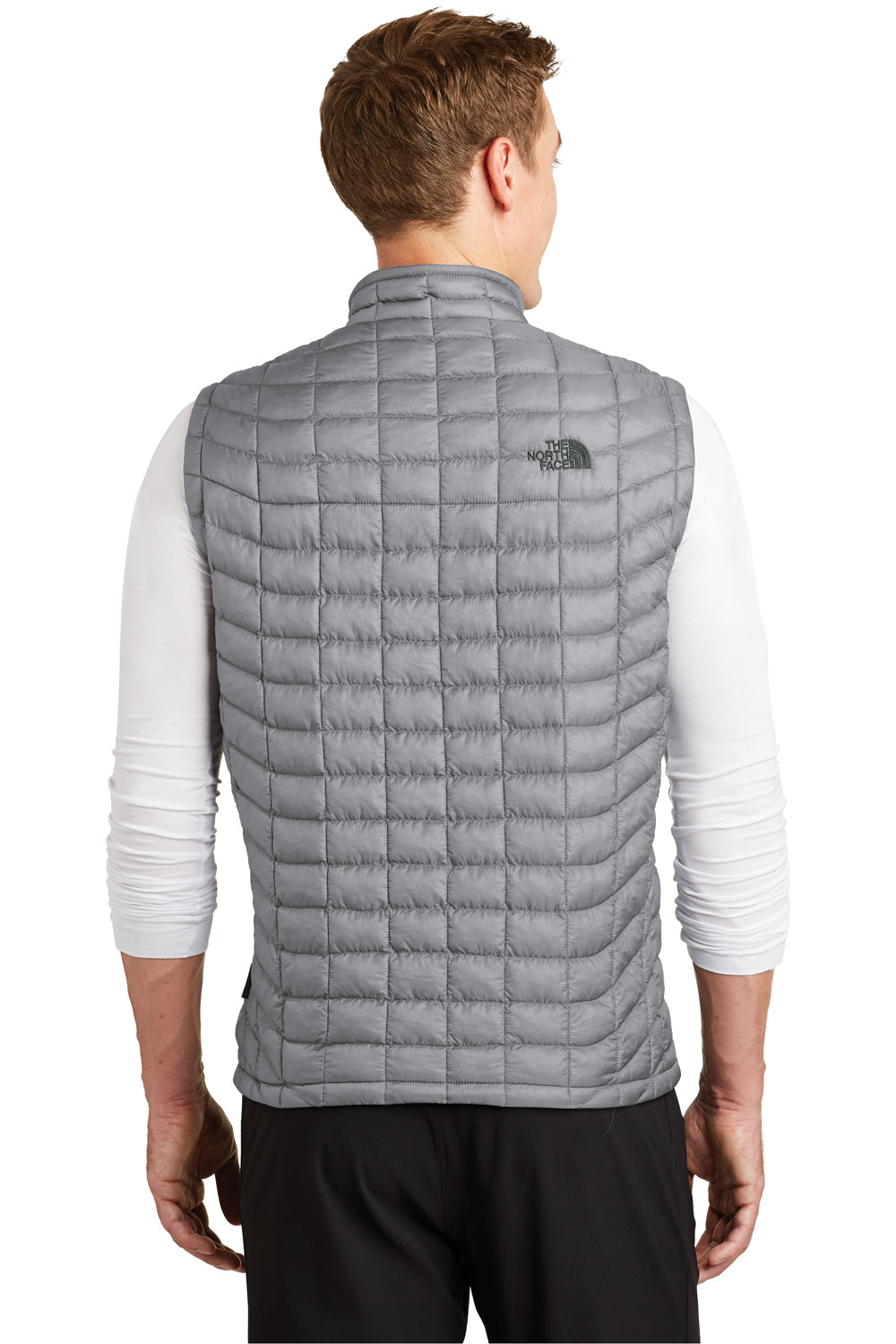 The North Face NF0A3LHD Mens ThermoBall Trekker Water Resistant Full Zip Vest Mid Grey Back