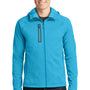 The North Face Mens Canyon Flats Full Zip Fleece Hooded Jacket - Heather Hyper Blue - Closeout