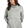 The North Face Womens Canyon Flats Fleece Poncho Sweatshirt - Heather High Rise Grey - Closeout