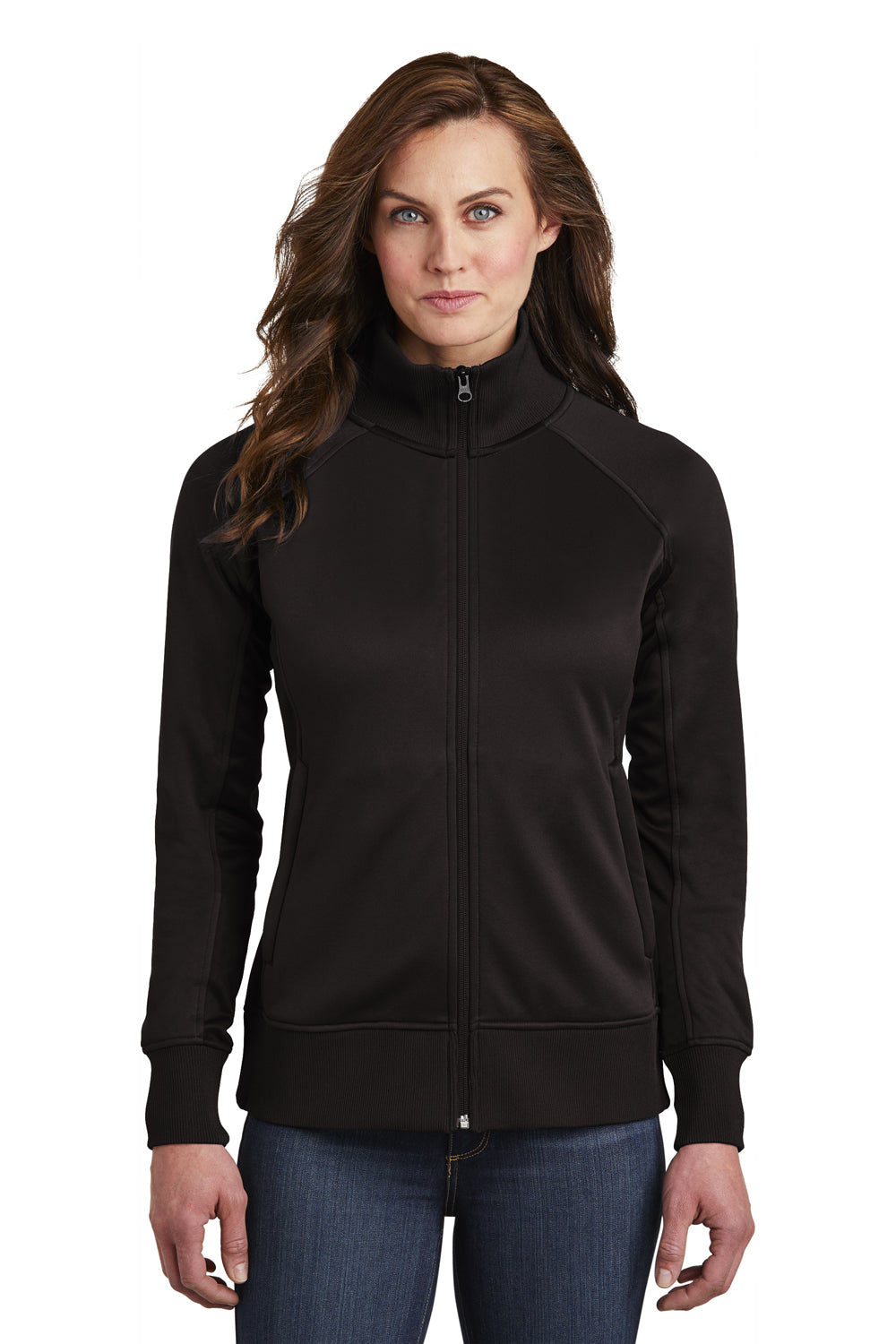 The North Face NF0A3SEV Womens Black Tech Full Zip Fleece Jacket —
