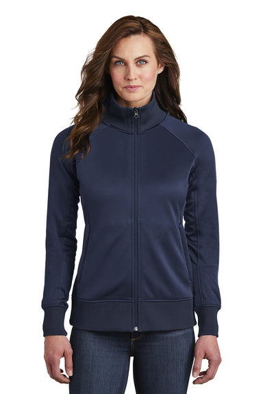 The North Face NF0A3SEV Womens Tech Full Zip Fleece Jacket Navy Blue Front