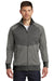 The North Face NF0A3SEW Mens Tech Full Zip Fleece Jacket Heather Grey/Asphalt Grey Front