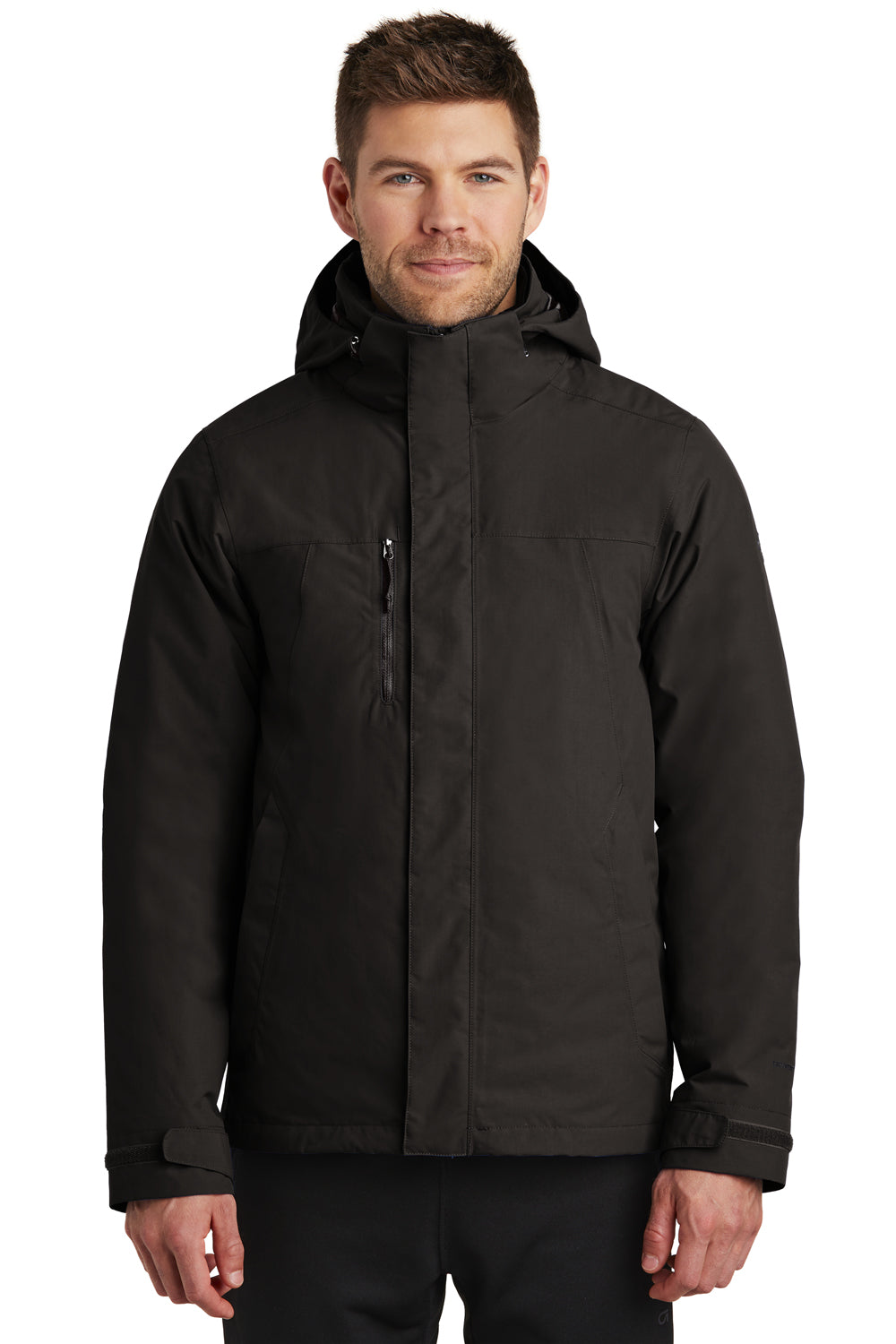The North Face NF0A3VHR Mens Traverse Triclimate 3-in-1 Waterproof Full Zip Hooded Jacket Black Front