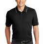 Nike Mens Edge Dri-Fit Moisture Wicking Short Sleeve Polo Shirt - Black - Closeout