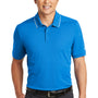 Nike Mens Edge Dri-Fit Moisture Wicking Short Sleeve Polo Shirt - Sapphire Blue - Closeout