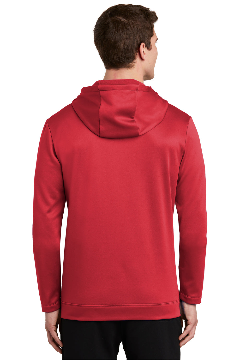 Nike NKAH6259 Mens Therma-Fit Fleece Full Zip Hooded Sweatshirt Hoodie Red Back