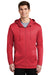 Nike NKAH6259 Mens Therma-Fit Fleece Full Zip Hooded Sweatshirt Hoodie Red Front