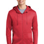 Nike Mens Therma-Fit Fleece Full Zip Hooded Sweatshirt Hoodie - Gym Red - Closeout