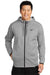 Nike NKAH6268 Mens Therma-Fit Fleece Full Zip Hooded Sweatshirt Hoodie Grey Front