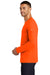 Nike NKBQ5232 Mens Core Long Sleeve Crewneck T-Shirt Orange Side