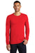 Nike NKBQ5232 Mens Core Long Sleeve Crewneck T-Shirt Red Front