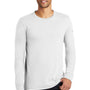 Nike Mens Core Long Sleeve Crewneck T-Shirt - White - Closeout