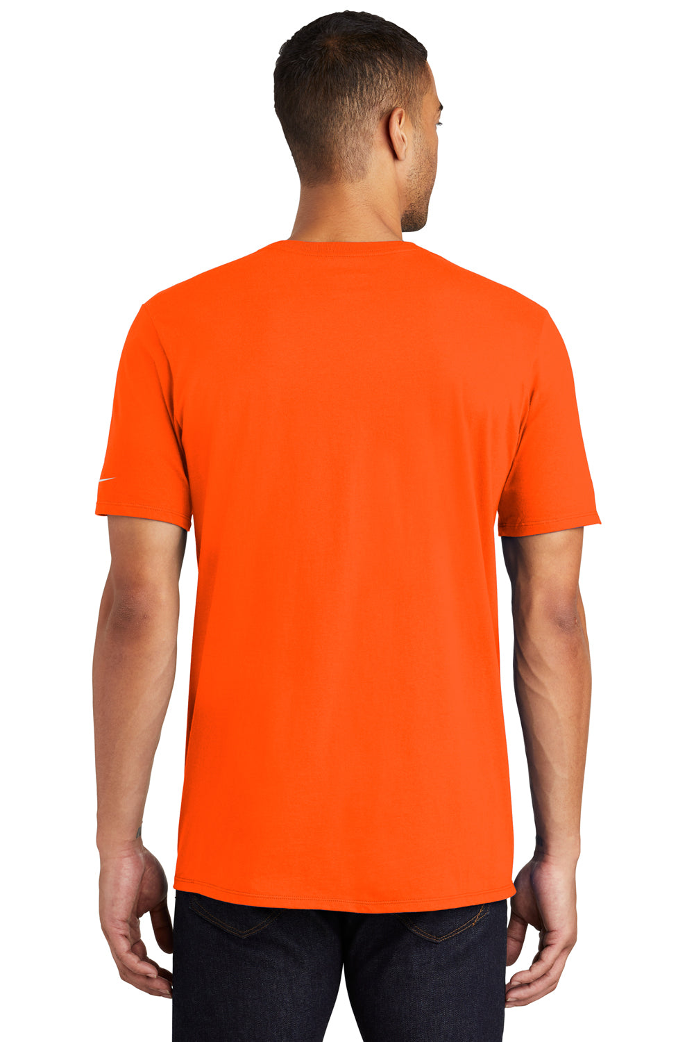 Nike NKBQ5233 Mens Core Short Sleeve Crewneck T-Shirt Orange Back