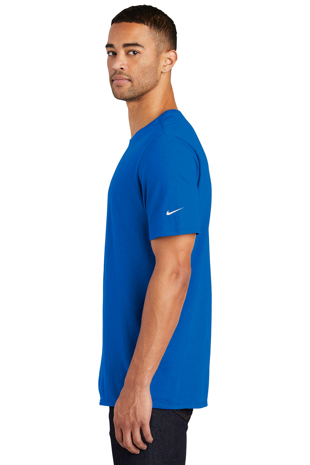 Nike NKBQ5233 Mens Core Short Sleeve Crewneck T-Shirt Royal Blue Side