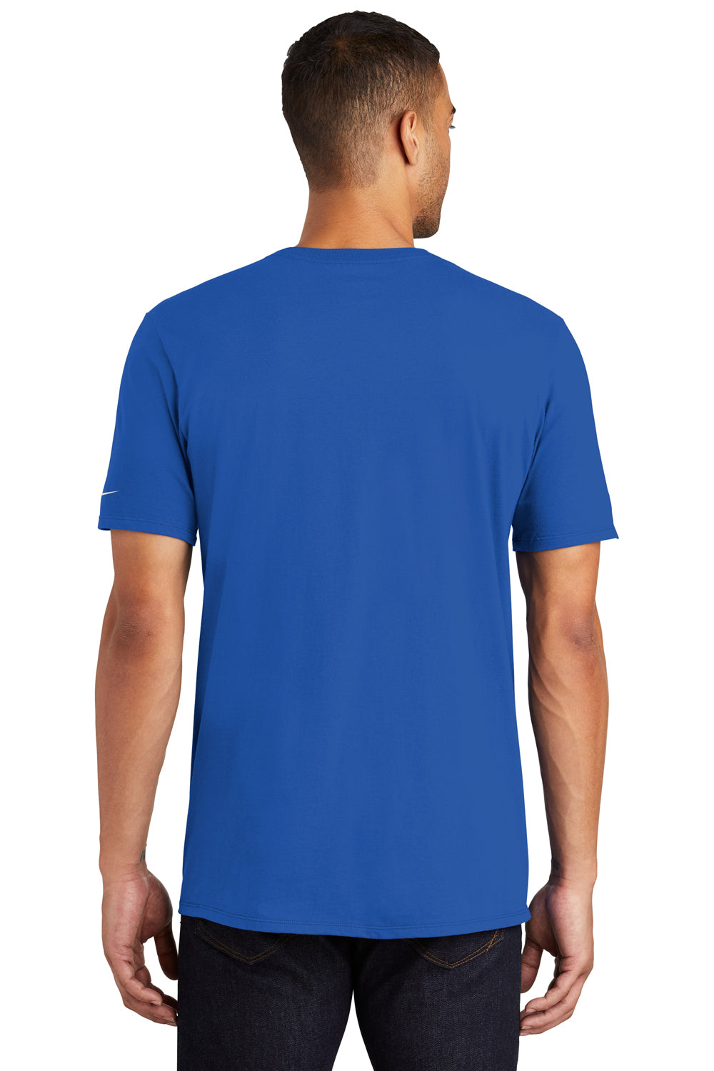 Nike NKBQ5233 Mens Core Short Sleeve Crewneck T-Shirt Rush Blue Back