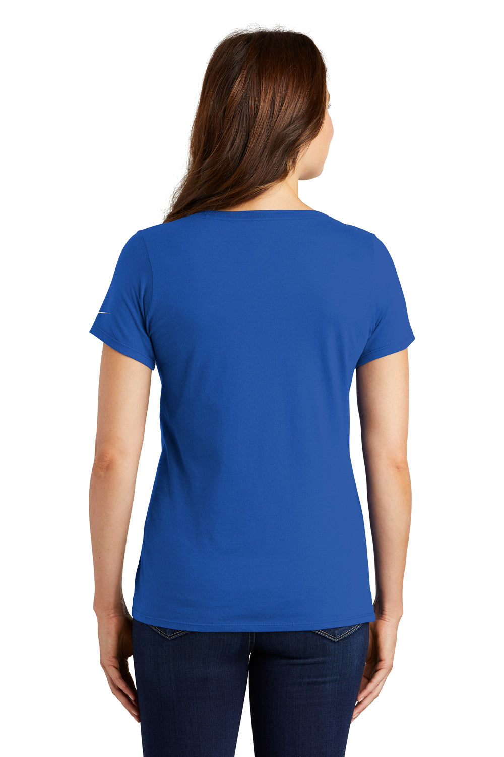Nike NKBQ5236 Womens Core Short Sleeve Scoop Neck T-Shirt Rush Blue Back