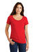 Nike NKBQ5236 Womens Core Short Sleeve Scoop Neck T-Shirt Red Front