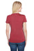 A4 NW3010 Womens Tonal Space Dye Short Sleeve Scoop Neck T-Shirt Red Back
