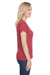 A4 NW3010 Womens Tonal Space Dye Short Sleeve Scoop Neck T-Shirt Red Side