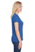 A4 NW3010 Womens Tonal Space Dye Short Sleeve Scoop Neck T-Shirt Royal Blue Side