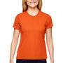A4 Womens Performance Moisture Wicking Short Sleeve Crewneck T-Shirt - Orange
