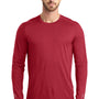 Ogio Mens Endurance Pulse Jersey Moisture Wicking Long Sleeve Crewneck T-Shirt - Ripped Red