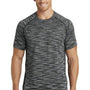 Ogio Mens Endurance Verge Jersey Moisture Wicking Short Sleeve Crewneck T-Shirt - Blacktop Space Dye