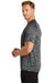 Ogio OE326 Mens Endurance Verge Jersey Moisture Wicking Short Sleeve Crewneck T-Shirt Black Space Dye Side