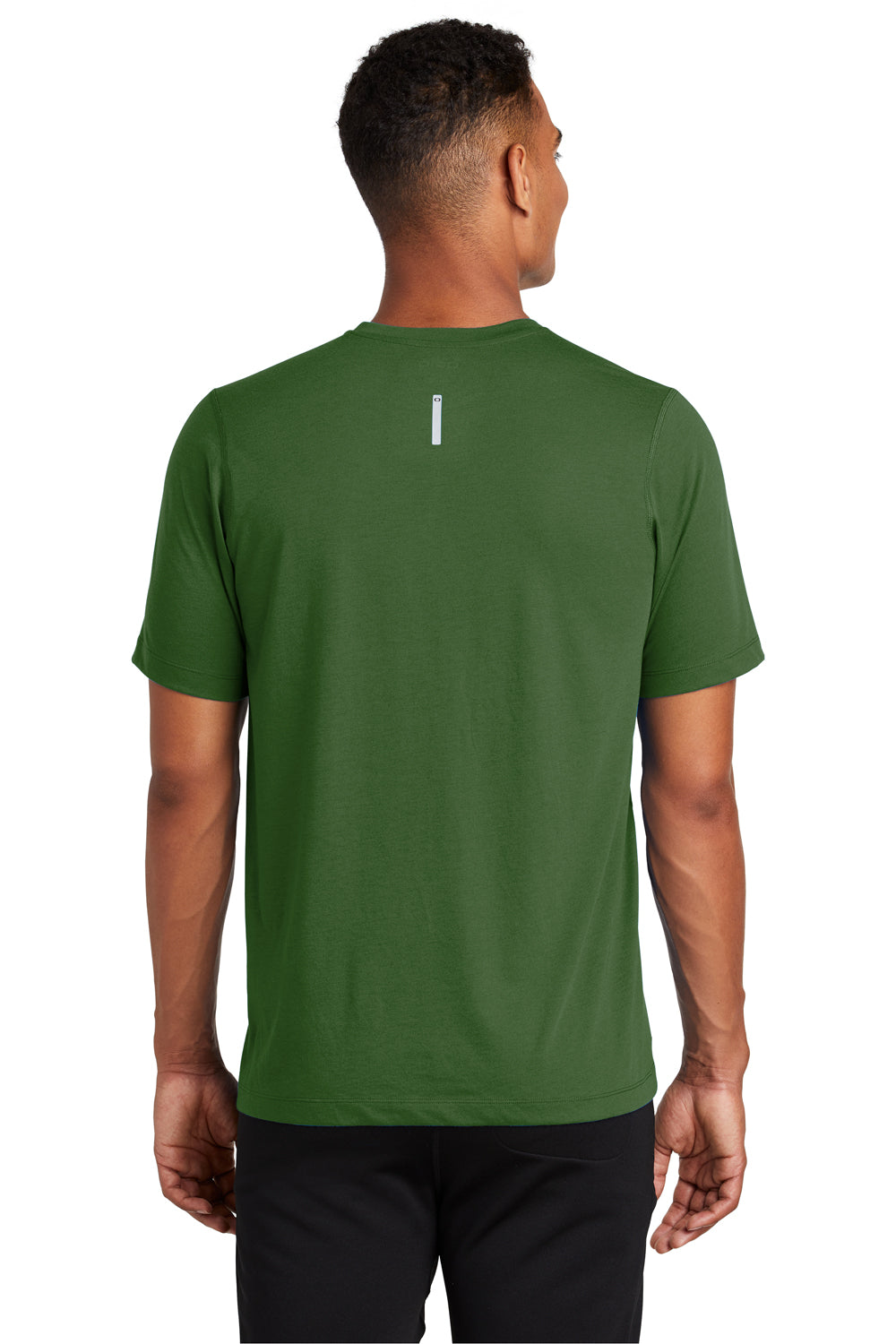 Ogio OE336 Mens Endurance Peak Jersey Moisture Wicking Short Sleeve Crewneck T-Shirt Green Back