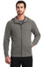 Ogio OE502 Mens Endurance Cadmium French Terry Full Zip Hooded Jacket Grey Front