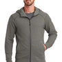 Ogio Mens Endurance Cadmium French Terry Full Zip Hooded Jacket - Gear Grey - Closeout