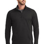 Ogio Mens Endurance Radius Moisture Wicking 1/4 Zip Sweatshirt - Blacktop