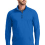 Ogio Mens Endurance Radius Moisture Wicking 1/4 Zip Sweatshirt - Electric Blue