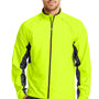 Ogio Mens Endurance Trainer Wind & Water Resistant Full Zip Jacket - Pace Yellow - Closeout