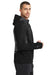 Ogio OE721 Mens Endurance Pivot Wind & Water Resistant Full Zip Hooded Jacket Black/Grey Side