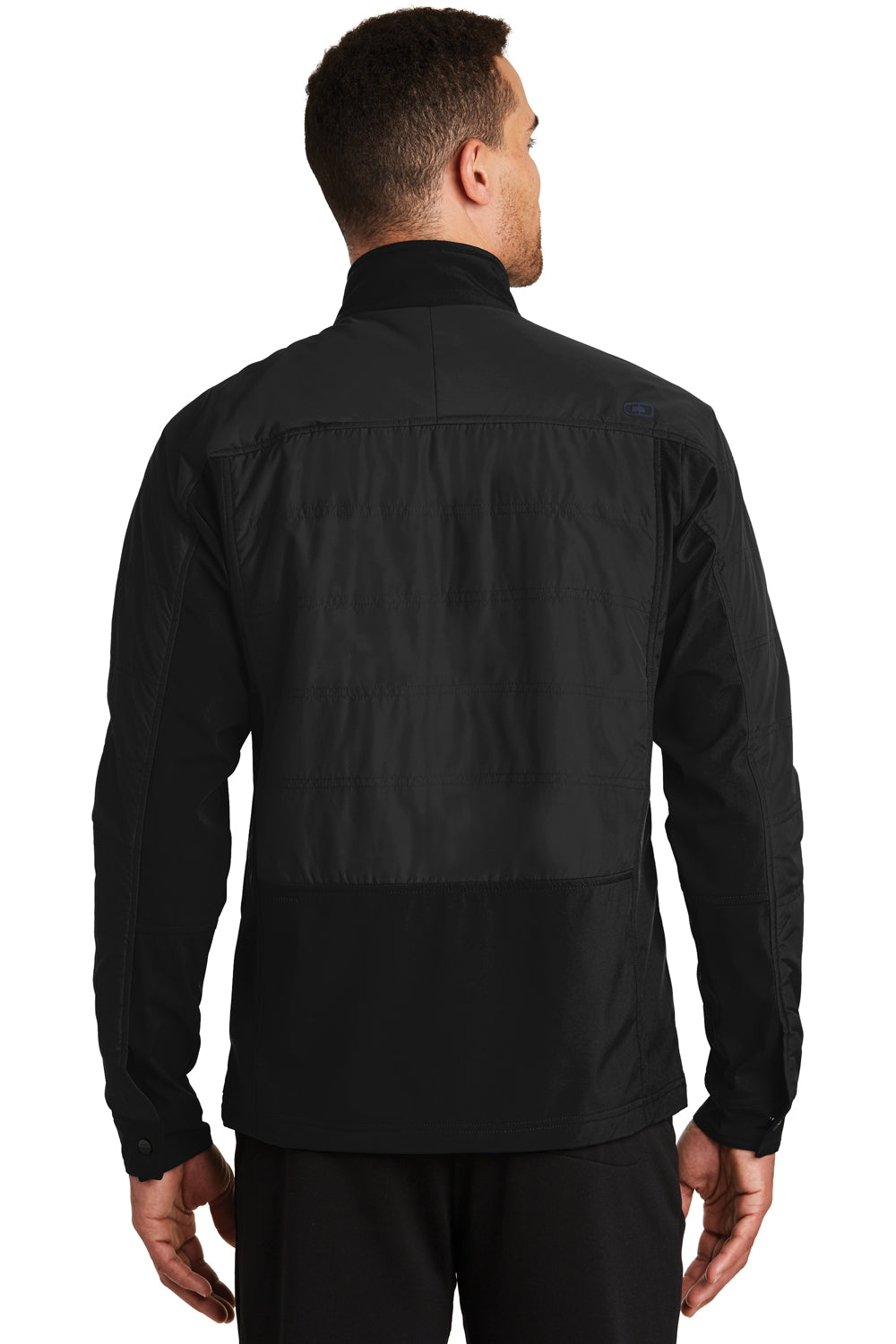 Ogio OE722 Mens Endurance Brink Wind & Water Resistant Full Zip Jacket Black Back