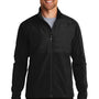 Ogio Mens Endurance Brink Wind & Water Resistant Full Zip Jacket - Blacktop