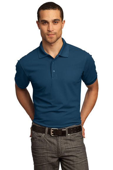 Ogio OG101 Mens Caliber 2.0 Moisture Wicking Short Sleeve Polo Shirt Spar Blue Front