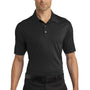 Ogio Mens Linear Moisture Wicking Short Sleeve Polo Shirt - Blacktop