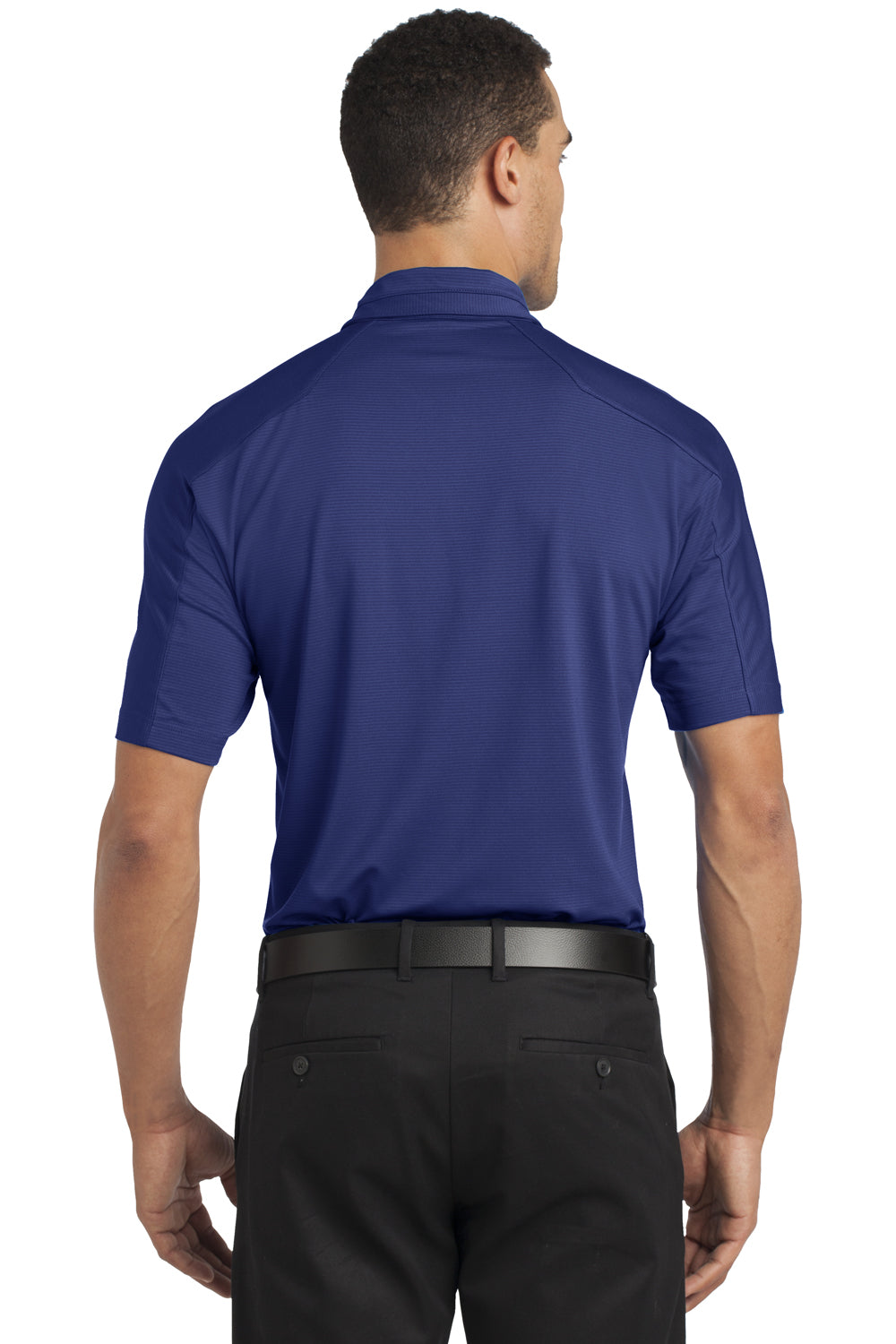 Ogio OG1030 Mens Linear Moisture Wicking Short Sleeve Polo Shirt Blue Back