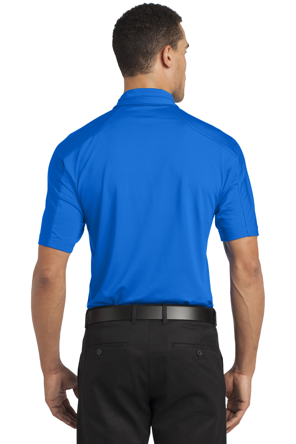 Ogio OG1030 Mens Linear Moisture Wicking Short Sleeve Polo Shirt Electric Blue Back