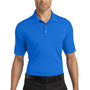 Ogio Mens Linear Moisture Wicking Short Sleeve Polo Shirt - Electric Blue