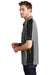 Ogio OG106 Mens Trax Moisture Wicking Short Sleeve Polo Shirt Petrol Grey/Black Side